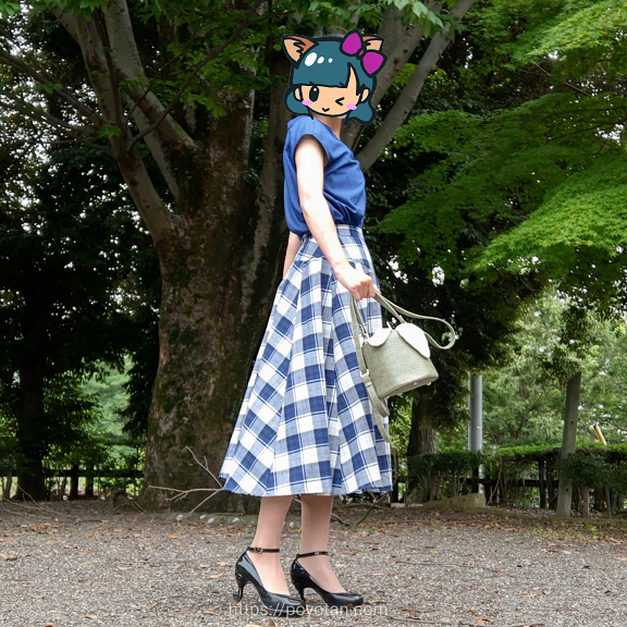 エディストクローゼットのブラウスとスカート