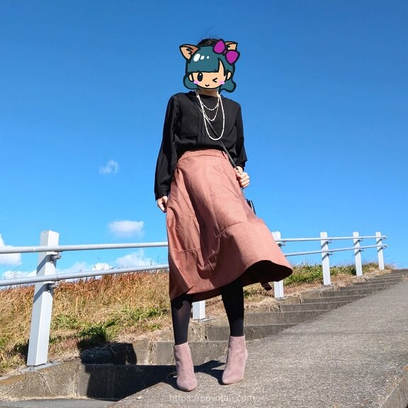エディストクローゼットのブラウスとスカート