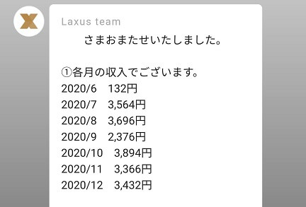 LaxusX(ラクサスエックス)の収入の確定申告