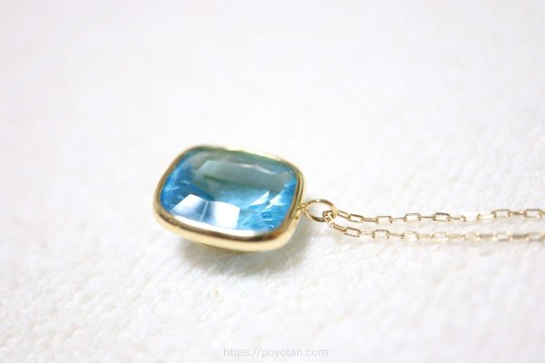 スパークルボックス(SparkleBox):K18イエローゴールドブルートパーズペンダント