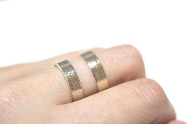 スパークルボックス(SparkleBox):Marissa（マリッサ）平打ちリング ゴールド