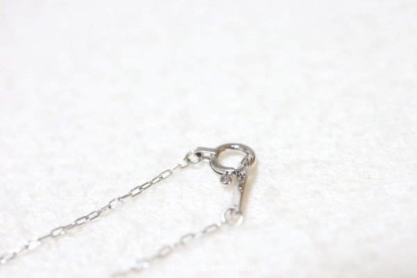 スパークルボックス(SparkleBox):K18ホワイトゴールドアメジスト・ブルートパーズリボンペンダント