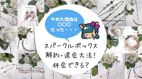 スパークルボックスの解約方法と退会方法！休会はできる？やめた理由も公開