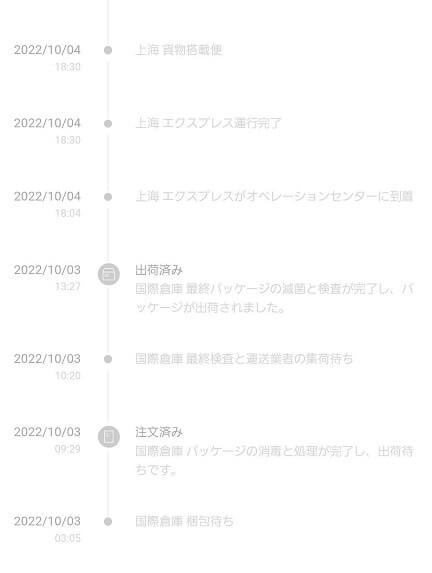 SHEIN(シーイン)の配送状況