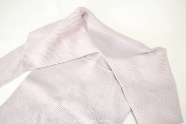 GRL:ビッグカラーオフショルダーニットトップス[dr616]