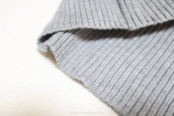 GRL：ハイネックスリットスリーブリブニットトップス[k9221d]