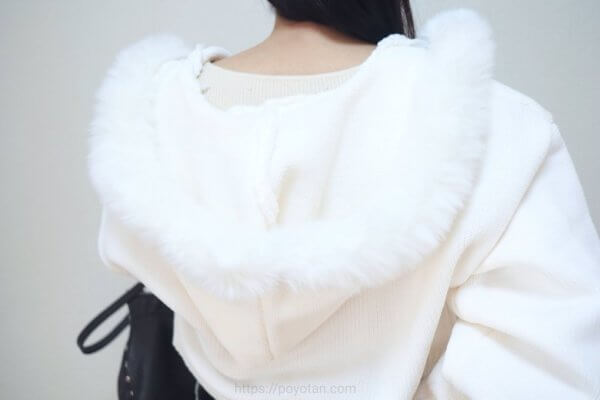 GRL：フードファーニットパーカー[an1497]