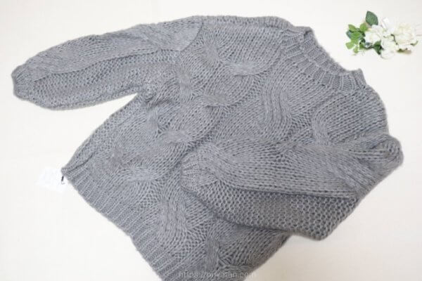 GRL:ローゲージケーブルニットトップス[mb1579]