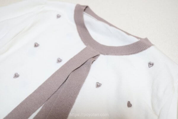 GRL:ハート刺繍リボン配色ニットトップス[tt020]