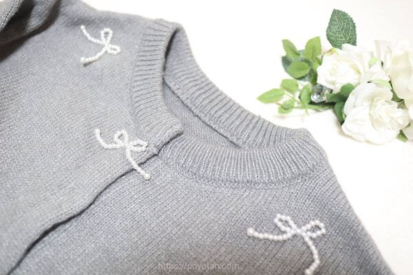 GRL：パールリボンニットカーディガン[tu1040]