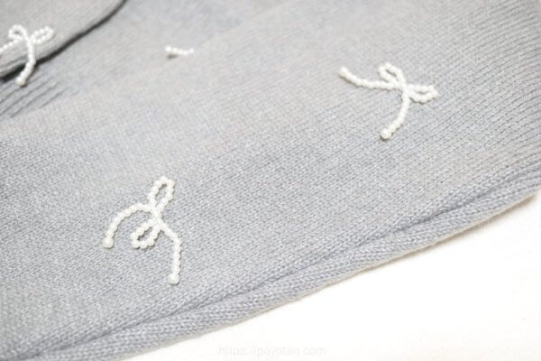 GRL：パールリボンニットカーディガン[tu1040]