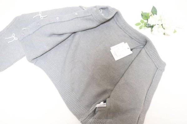 GRL：パールリボンニットカーディガン[tu1040]