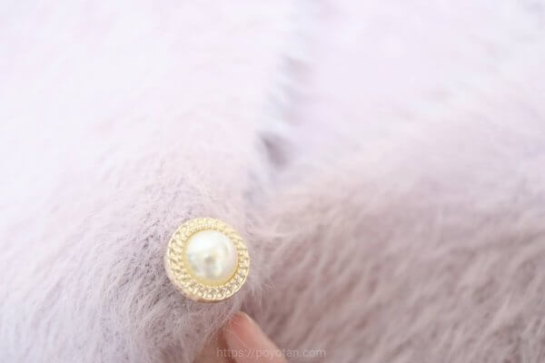 GRL:ショート丈パールボタンシャギーニットカーディガン[kz114a]