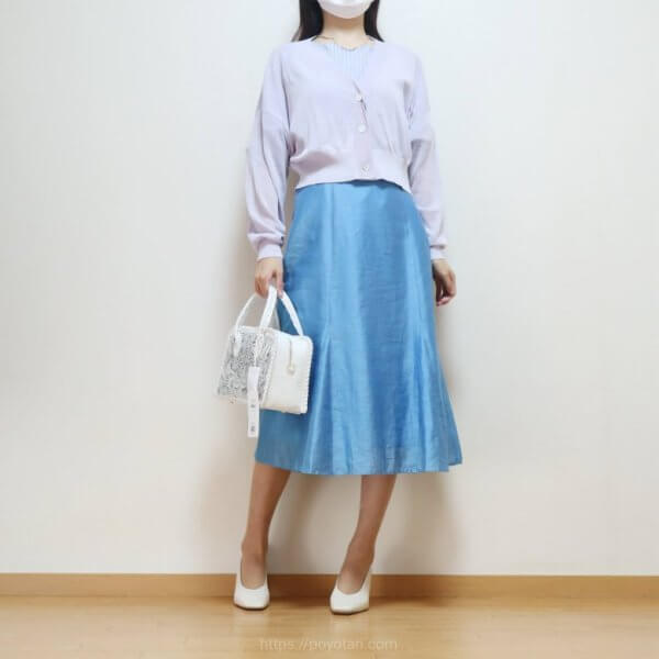 GRL:ショート丈シアーニットカーディガン[sm112]