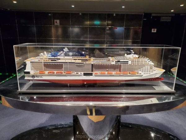 MSCベリッシマの模型
