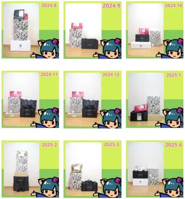 ファッションレンタルの箱