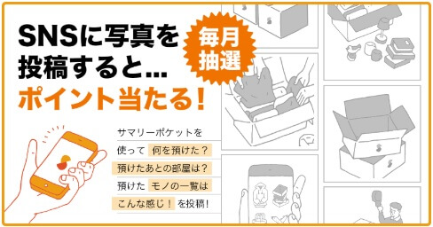 サマリーポケット：SNS投稿キャンペーン
